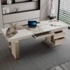 1.8M Sydney Marble Office Desk - Image 4