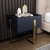 Riyadh Leather Nightstand Side Table - Image 3