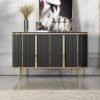 1.5M Elegance Marble Top Sideboard - Grey - Image 3