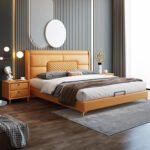 Prime Upholstered Leather King Size Bedframe