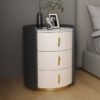 Luxora Leather Marble Top Nightstand - Image 5