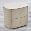 Monarch Leather Marble Top Nightstand - Image 4