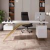 1.8M Melbourne Marble Office Desk - Image 4