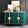 1.5M Verti Marble Top Sideboard - Emerald