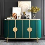 1.5M Verti Marble Top Sideboard - Emerald