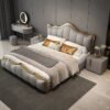 Frances Upholstered King Size Bedframe - Image 2