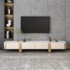 2.4M Goldwyn Solid Marble Stone TV Stand - Image 2