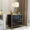 Black Symmetric Queen Size 3 Piece Bedroom Suite with Gas Lifting - Image 7