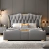 Majestic King Size 3 Piece Bedroom Suite Set - Grey