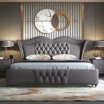 Dreamscape Upholstered Leather King Size Bedframe