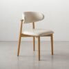 ANYA Leather Dining Chair - Natural