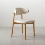 ANYA Leather Dining Chair - Natural
