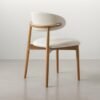 ANYA Leather Dining Chair - Natural - Image 4