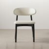 ANYA Leather Dining Chair - Black - Image 3