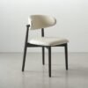 ANYA Leather Dining Chair - Black