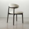 ANYA Leather Dining Chair - Black - Image 2