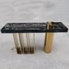 Roulette Marble Console Table - Black - Image 4