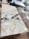 2M Lioness Solid Marble Stone Top Dining Set - Image 4