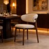 ANYA Linen Dining Chair - Cocoa