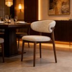 ANYA Linen Dining Chair - Cocoa