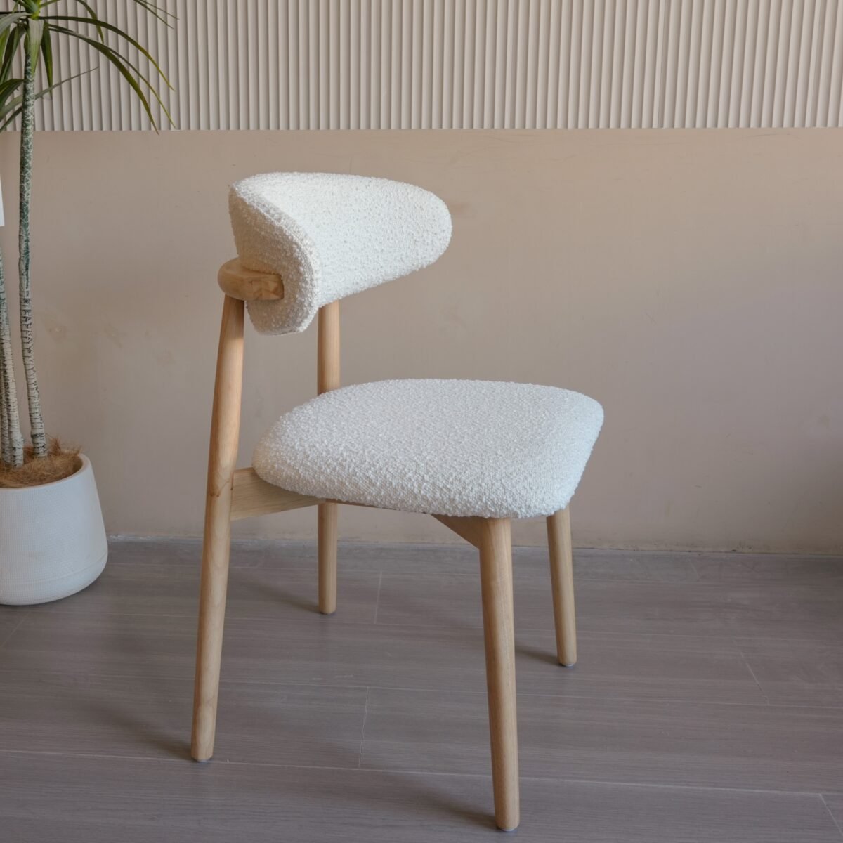 ANYA Teddy Dining Chair - Natural - Image 3