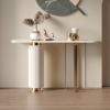 1.5M Diane Slate Marble Top Console Table - Image 2