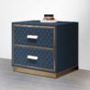 Monaco Velvet Nightstand Side Table - Image 2