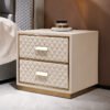 Monaco Velvet Nightstand Side Table - Image 5
