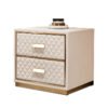 Monaco Velvet Nightstand Side Table - Image 6
