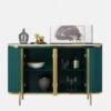 1.5M Verti Marble Top Sideboard - White - Image 2