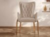 ET Leather Dining Chair - Beige - Image 2
