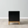 Circula High Gloss Nightstand - Black - Image 4