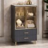 1.2M Dinar Elegant Marble Top Living Display Cabinet