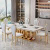 2M Circula Solid Marble Dining Table - Image 5