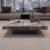 1M Timeless Solid Marble Stone Coffee Table - Image 2