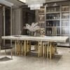 1.8M Royal Solid Marble Dining Table - Image 2