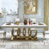 2M Circula Solid Marble Dining Table - Image 3