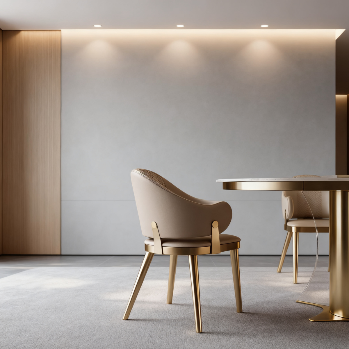 GOLDA Leather Dining Chair - Image 4