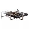 1M Burton Solid Marble Stone Coffee Table Set - Image 5