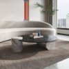 1M Tempur Solid Marble Stone Coffee Table - Image 3