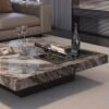1M Timeless Solid Marble Stone Coffee Table - Image 4