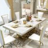 2M Circula Solid Marble Dining Table - Image 2