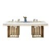 1.8M Royal Solid Marble Stone Top Dining Set - Image 2