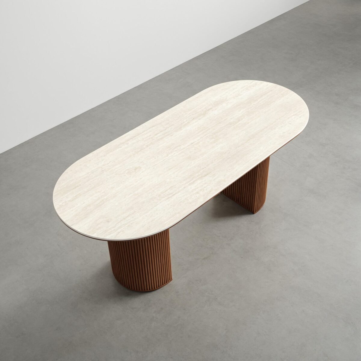 1.8M Anya Sintered Stone Dining Table - Walnut - Image 4