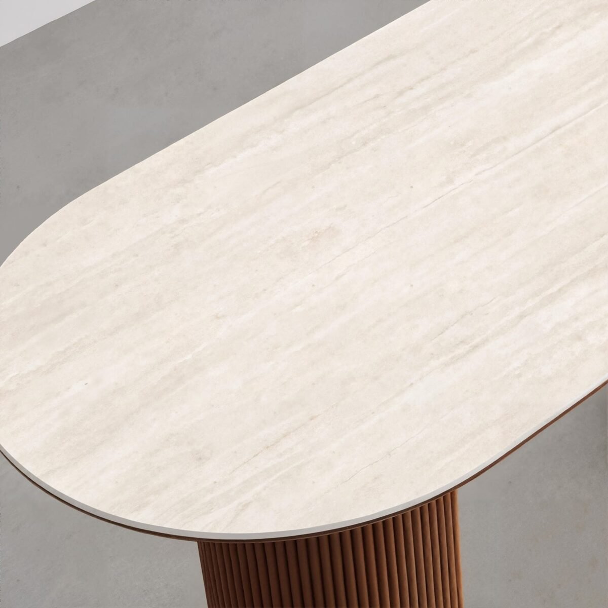 1.8M Anya Sintered Stone Dining Table - Walnut - Image 6