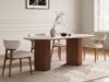 1.8M Anya Sintered Stone Dining Table - Walnut - Image 2