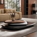 1.4M Burlington Solid Wood Rotating Coffee Table