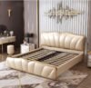 Bulgari Upholstered Leather King Bedframe - Image 2