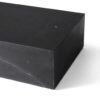 1M Classic Solid Marble Coffee Table - Black - Image 3