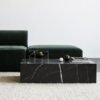 1M Classic Solid Marble Coffee Table - Black